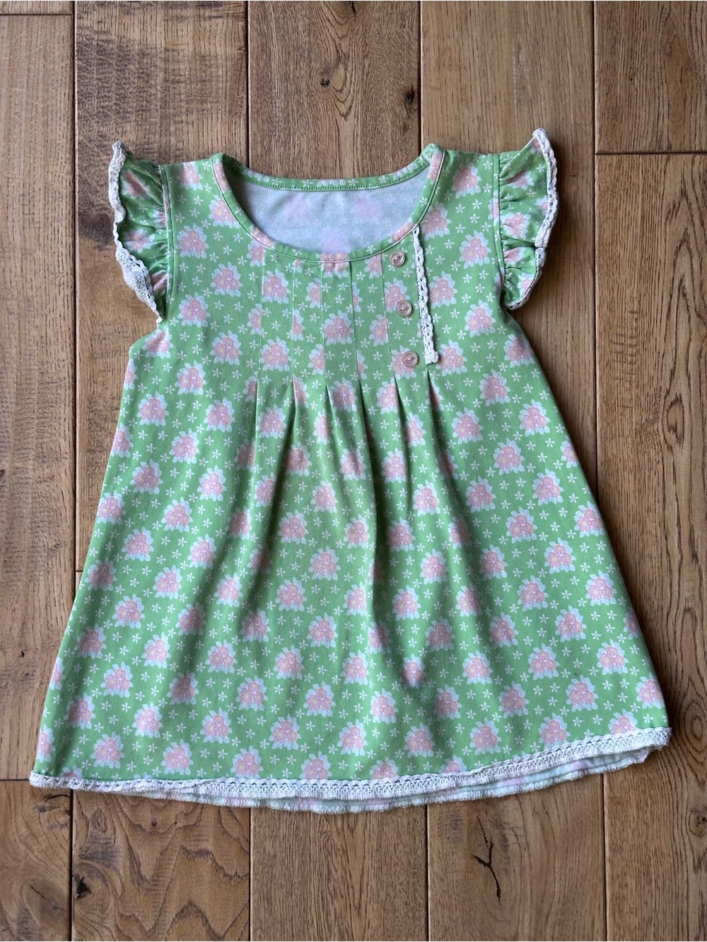 Serendipity by Shrimp & Grits Kids Flutter Sleeve Tunic Top size 5-6